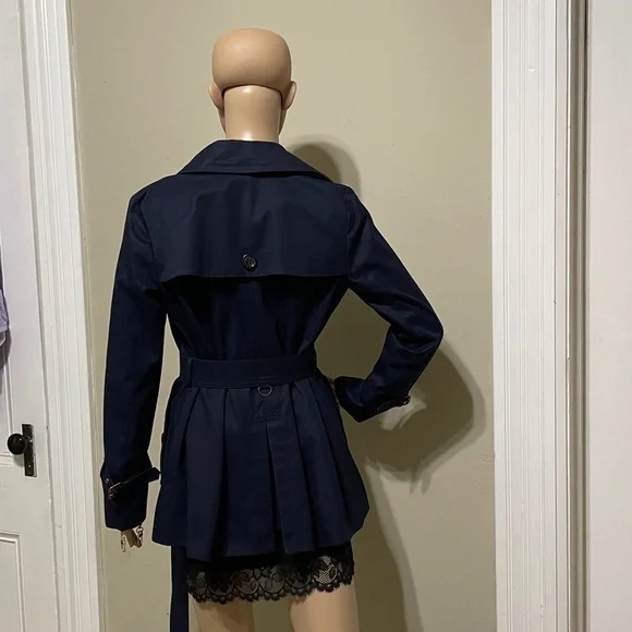 Burberry Blue Label Crestbridge Navy Double-Breasted Women's Jacket - Picture 4 of 11